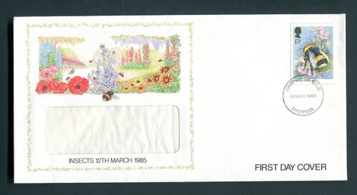 1985 17p bee insects fdc - 1985,