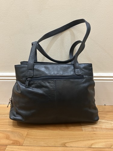 Pavers black leather shoulder - black,