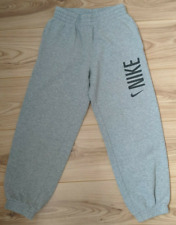 NIKE GREY WHITE TRIM BOYS TRACKSUIT BOTTOMS 8 -10 YRS W24" L26"