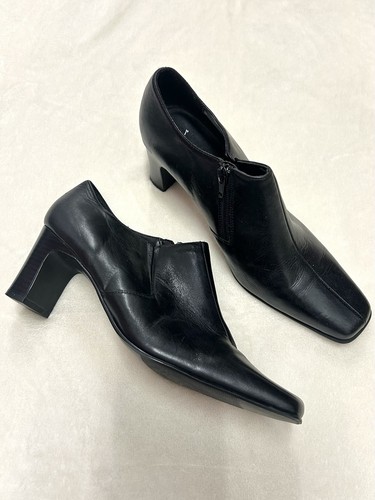 Bhs black faux leather ankle - black,