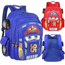 Disney Cars Backpack Kids Lightning McQueen School Bag Childrens Nursery Lunch