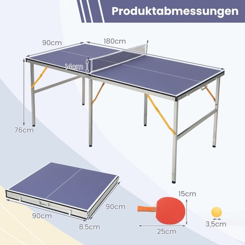 Northix portable table tennis - table,