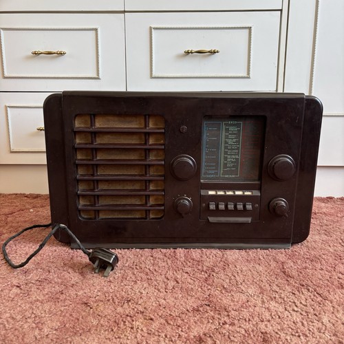 Vintage bakelite ekco type a23 - bakelite,