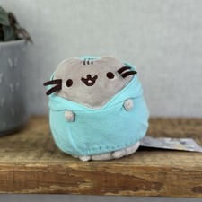 Gund Pusheen Cat - Mini Pusheen In Aqua Blue Hoodie - Spring 2019 Exlusive