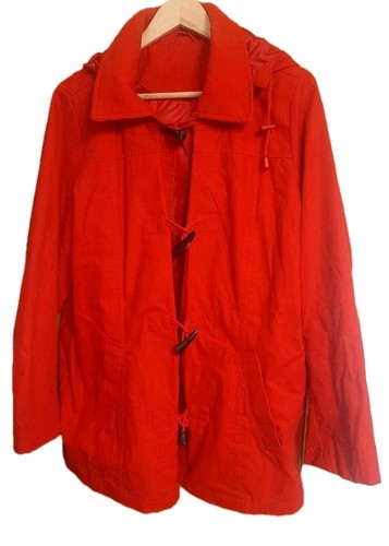 Ladies red waterproof - red, duffel