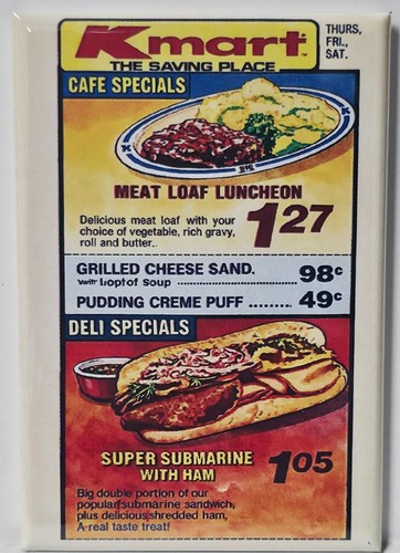 Mart menu magnet - magnet, 2"x3"