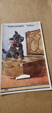 Vintage Scottie Dog Postcard