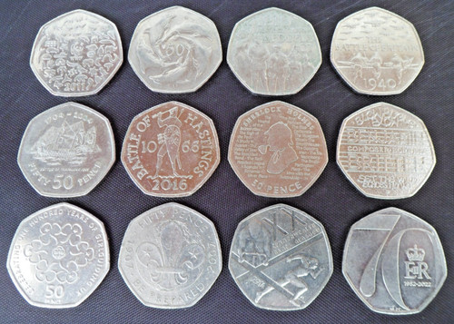 50p coins wwf - uk,