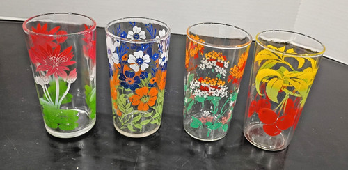 Mixed flower tumbler set 4 - flower,