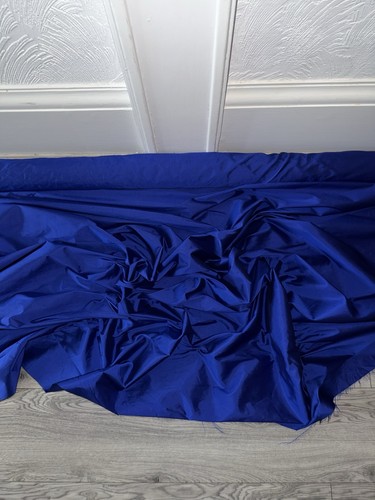 Royal blue taffeta fabric - royal,