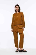 NOW £35! ~ NWOT ~Zara Bloggers Favourite~ Tobacco Linen~ Co Ord 2-Piece Set  M/L
