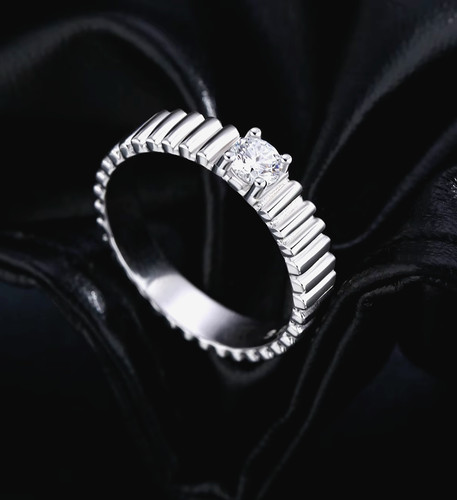 Genuine 3ct moissanite ring - genuine,