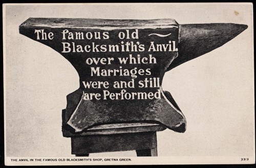 Gretna green anvil - green, famous