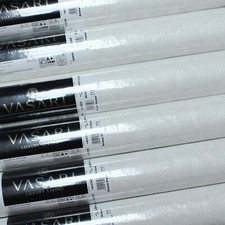 6 Rolls Plain White Cream