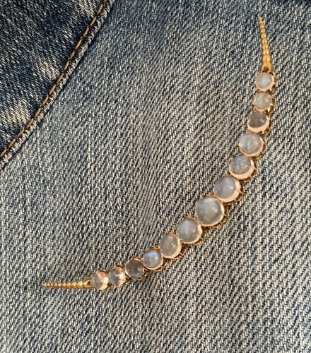 Antique gold crescent - gold,