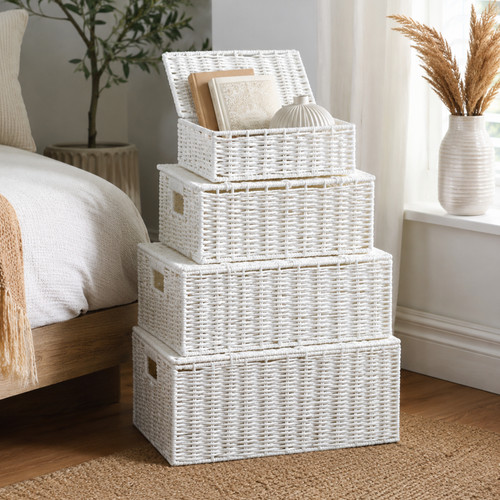 4pc large wicker - 4pc,
