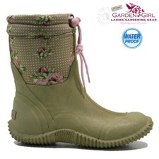 LADIES WATERPROOF WELLIES RAIN SNOW FESTIVAL GARDEN WELLINGTON FLAT BOOTS SIZE 