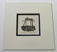 WATKINS-PITCHFORD BB Guillotine Gate, Old Shrewsbury Canal Print ex Narrow Boat