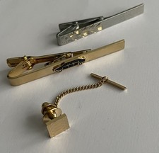 2 Tie Clips & 1 Tie Pin With