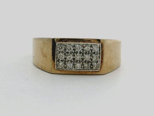 Men signet ring 25ct - signet, 0.25ct