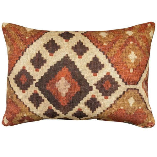 Linen printed kilim ikat - printed,