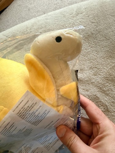 Yellow dinosaur plush - yellow, toy