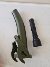 GREEN METAL JERRY CAN SPOUT NOZZLE FLEXIBLE FILTER END PETROL DIESEL FUEL FUNNEL