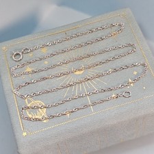 9ct White Gold Singapore chain