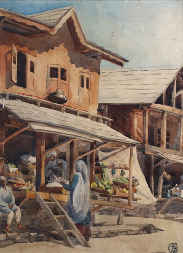 Framed watercolour arab - framed, of