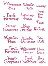 Laundry Decals - Vinyl Sticker