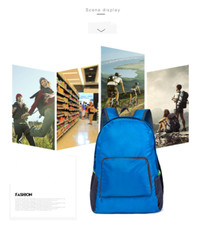 New 20L Light Weight Foldable Backpack Rucksack School Office Travel Camping Bag