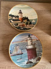 PAIR OF ROYAL DOULTON FRANKLIN MINT HEIRLOOM PLATES BY HARRY WYSOCKI SEE DESCRIP