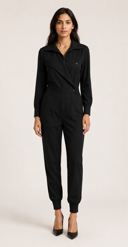 Reiss black jumpsuit - size, 12
