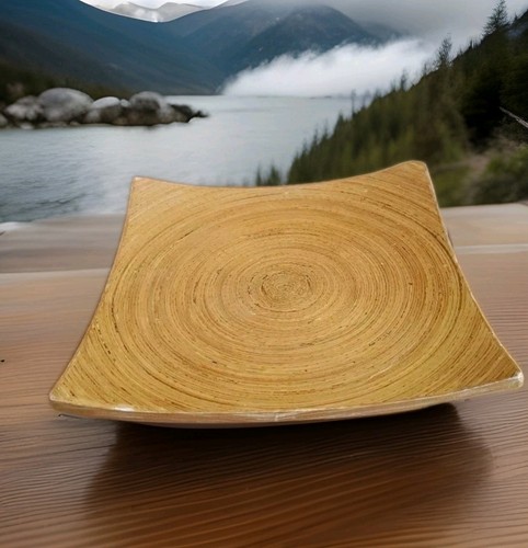 Vintage spun bamboo square - vintage,
