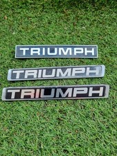 3 x Triumph Boot Badge, J Fray