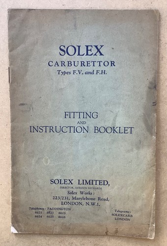 Solex carburettor - carburettor, &