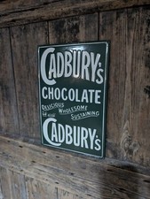 CADBURYS CHOCOLATE ENAMEL SIGN