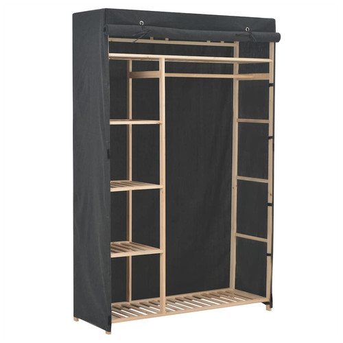 Wardrobe grey 110x40x170cm - wardrobe,
