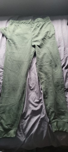 Mens green crosshatch joggers - green,
