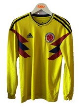 Columbia Adidas 2018 home Long sleeve retro Football Shirt size Small Used 