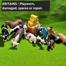 C Grade - BRITAINS Vintage - 29x pcs - Plastic farm animals - SEE DESCRIPTION