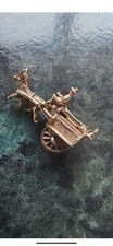 9ct gold donkey and cart charm