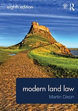 Modern Land Law by Dixon, Martin Book The Cheap Fast Free Post