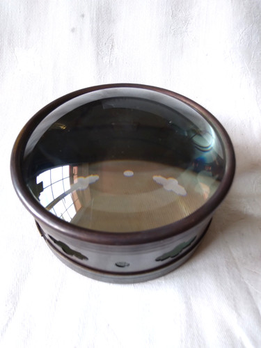 Antique magic lantern double - magic,