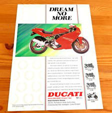 DUCATI SS 600 750 900 1990s - FRAMEABLE ORIGINAL CLASSIC BIKE MOTORBIKE ADVERT