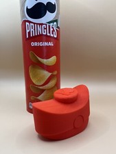 Made For Pringles Shoe To Go Chip Holder Red Lunch Box Travel Container Red