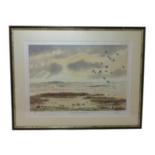 Chalkdock, Langstone Harbour by Gillian Harris 65/150 Framed Print 58cm x 46cm