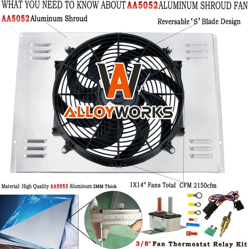 Aluminum radiator shroud - aluminum,