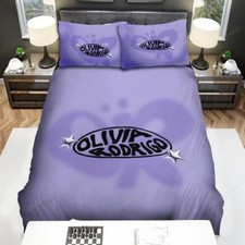 Olivia Rodrigo And Butterfly Logo Quilt Duvet Cover Set Children Single