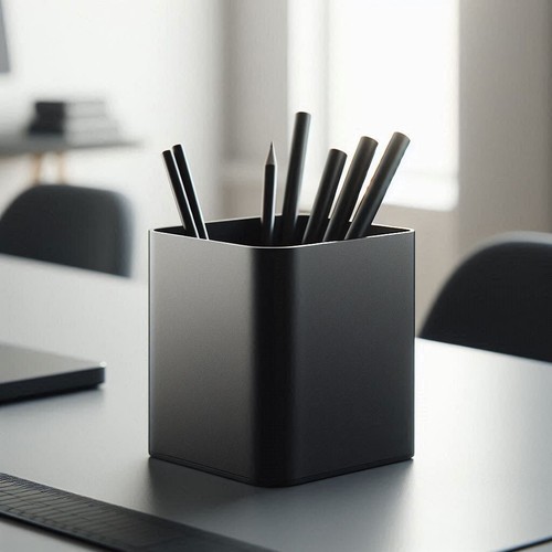 Black modern pencil - black, pot